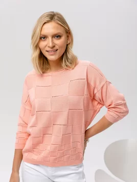 Джемпер женский (цвет: розовый персик)
