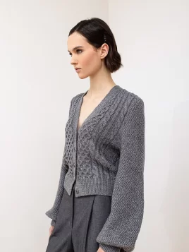 Жакет женский (цвет: серый)