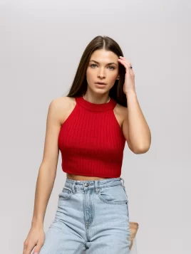 Жилет женский (цвет: малиново-красный)