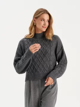 Джемпер женский (цвет: серый)