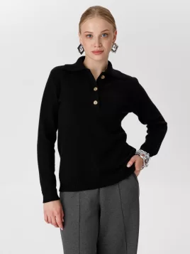 Джемпер женский (цвет: черный)