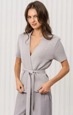 Жакет женский (цвет: светло-серый)