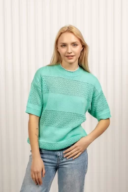 Джемпер женский (цвет: бирюзовый)