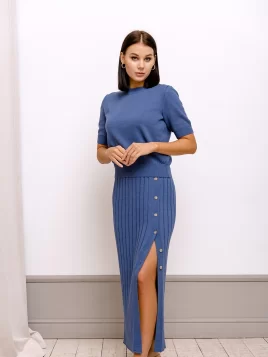 Юбка женская (цвет: индиго)