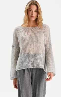 Джемпер женский (цвет: светло-серый)