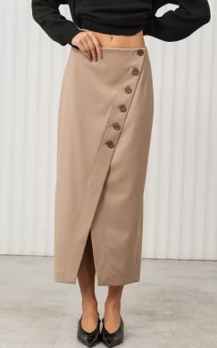 Юбка женская (цвет: бежевый)