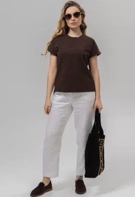 Джемпер женский (цвет: темно-шоколадный)