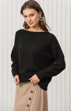 Джемпер женский (цвет: черный)
