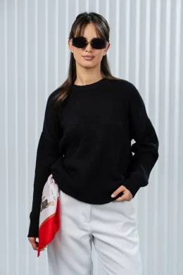 Джемпер женский (цвет: черный)