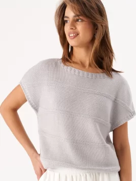 Джемпер женский (цвет: светло-серый, серебро)