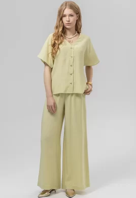 Блузка женская (цвет: светло-оливковый)