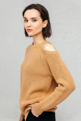 Джемпер женский (цвет: соломенный)