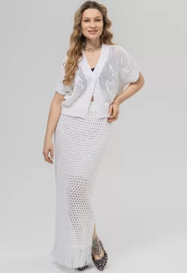 Юбка женская (цвет: белый)