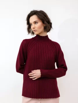 Джемпер женский (цвет: бордовый)