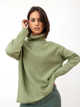 Джемпер женский (цвет: светло-оливковый)