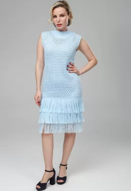 Платье женское (цвет: бледно-голубой)