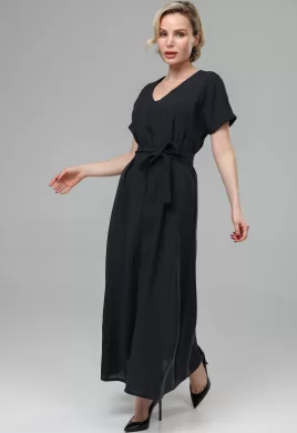 Платье женское (цвет: черный)