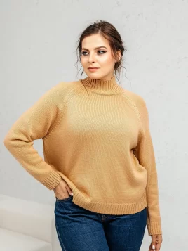 Джемпер женский (цвет: соломенный)