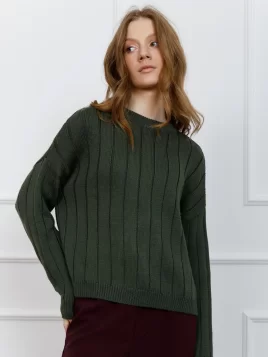 Джемпер женский (цвет: оливковый)