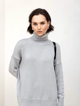 Свитер женский (цвет: светло-серый)