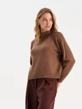Джемпер женский (цвет: коричневый)
