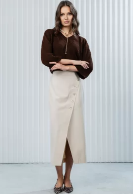 Юбка женская (цвет: белый шоколад)