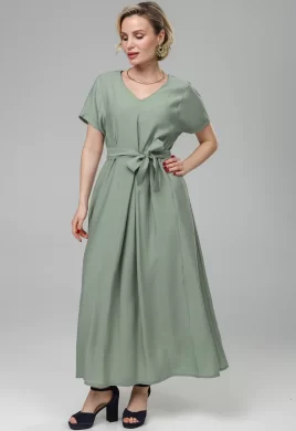 Платье женское (цвет: полынь)