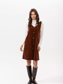 Сарафан женский (цвет: терракот)