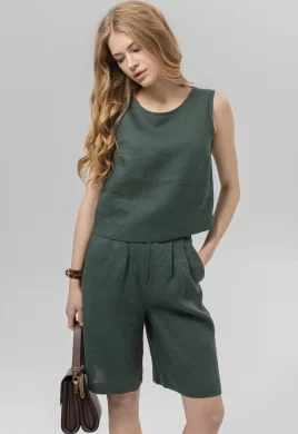 Блузка женская (цвет: темно-зеленый)