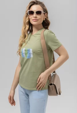 Джемпер женский (цвет: светло-оливковый)