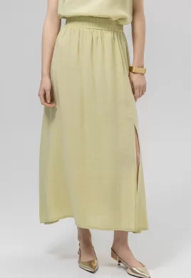 Юбка женская (цвет: светло-оливковый)