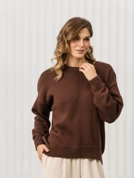 Джемпер женский (цвет: шоколадный)