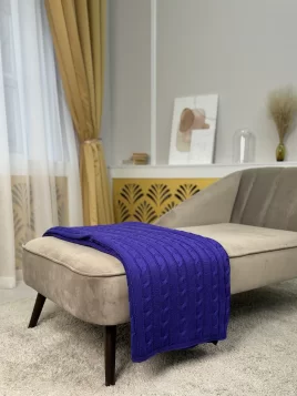 Плед (цвет: глубокий фиолетовый)