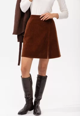 Юбка женская (цвет: терракот)