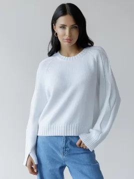 Джемпер женский (цвет: белый)