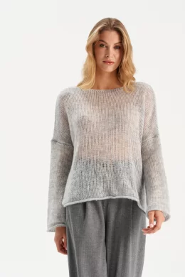 Джемпер женский (цвет: светло-серый)