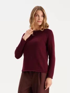 Джемпер женский (цвет: бордовый)