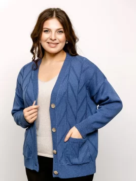 Кардиган женский (цвет: индиго)