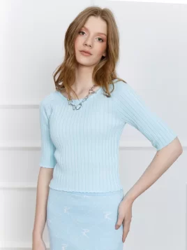Джемпер женский (цвет: бледно-голубой)