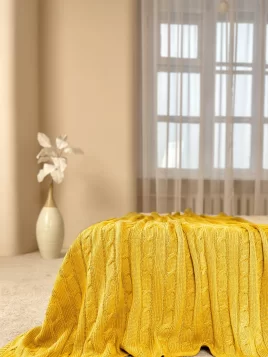 Плед (цвет: солнечно-желтый)