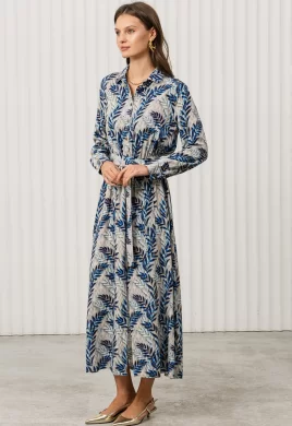 Платье женское (цвет: светло-бежевый, голубой, синий)