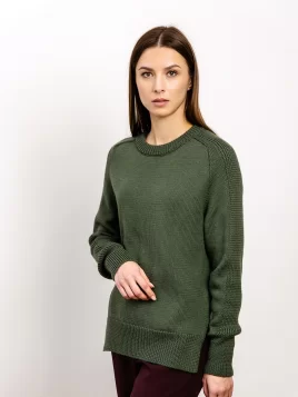 Джемпер женский (цвет: оливковый)