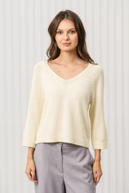 Джемпер женский (цвет: сливочный)