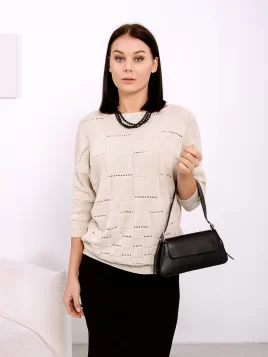 Джемпер женский (цвет: светло-бежевый)