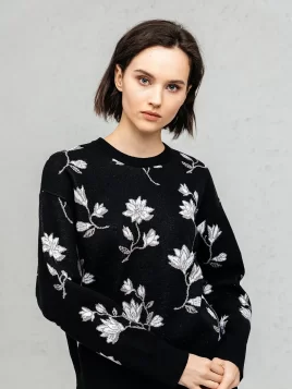 Джемпер женский (цвет: черный)