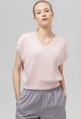 Джемпер женский (цвет: бледно-розовый)