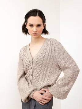 Жакет женский (цвет: светло-бежевый)