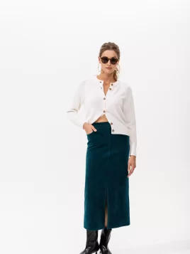 Юбка женская (цвет: глубокий сине-зеленый)