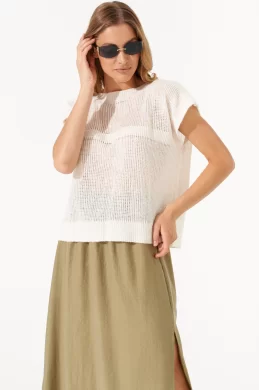 Джемпер женский (цвет: молочный)