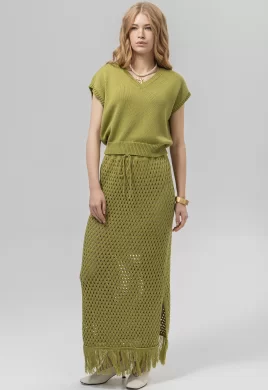 Юбка женская (цвет: лайм)